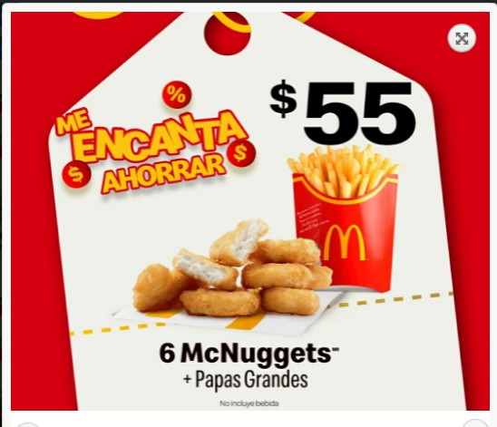 Cupones  McDonalds «Me Encanta Ahorrar» Enero 2022