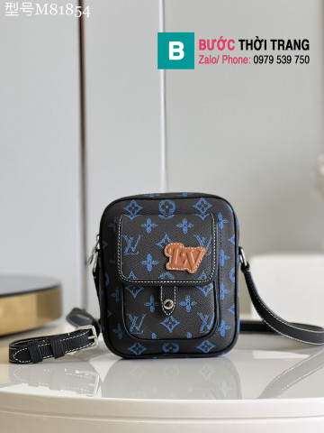 Túi xách LV Christopher Wearable Wallet Tags màu xanh đen - M81854