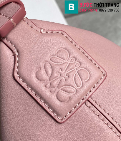 Túi xách Loewe Cubi siêu cấp da bê màu hồng size 20.5cm
