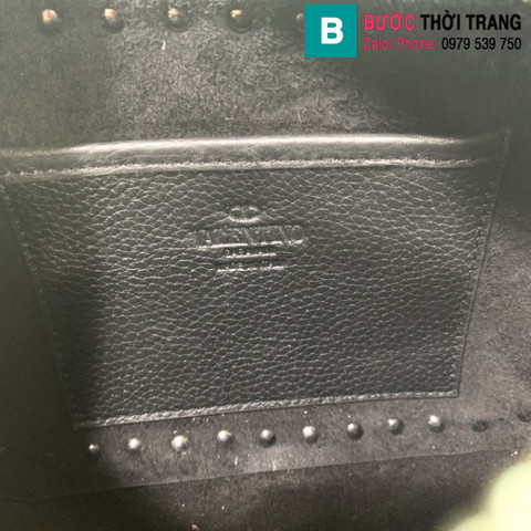 Túi xách Valentino siêu cấp da bê màu đen size 20cm