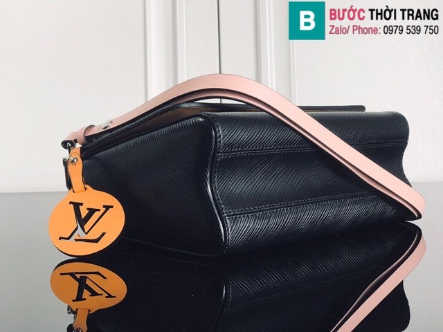 Túi xách Louis Vuitton Twist MM siêu cấp da epi màu đen size 23cm 