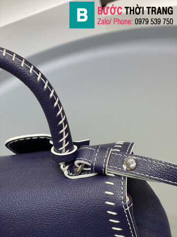 Túi xách Delvaux - Brillant cao cấp da bê size 20cm màu tím