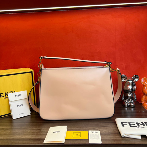 Túi xách Fendi siêu cấp da bê màu hồng size 35cm 