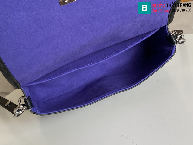 Túi xách Louis Vuitton Buci Crossbody bag siêu cấp da epi màu đen size 24.5cm
