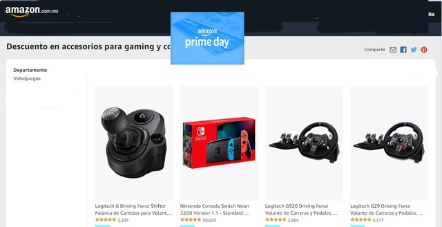 Ofertas Accesorios Videojuegos  Amazon Prime Day 2022