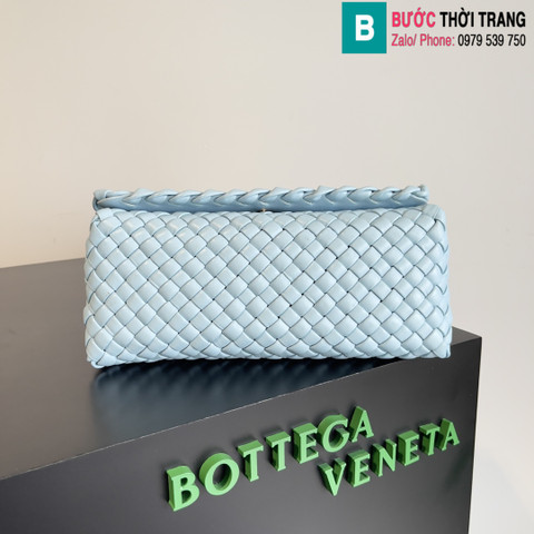 Túi xách Bottega Veneta matthieu blazy cao cấp da bê màu xanh nhạt size 26cm