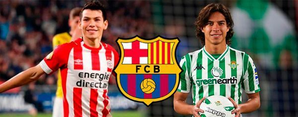 Hirving Lozano y Diego Laínez  interesan al Barcelona – Rumor