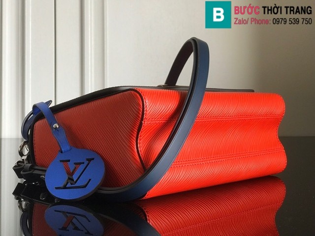 Túi xách Louis Vuitton Twist MM siêu cấp da epi màu cam size 23cm