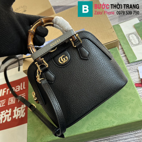 Túi xách Gucci Diana Small tote bag siêu cấp da bê màu đen size 20cm