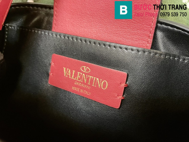 Túi xách Valentino siêu cấp da bê màu đỏ size 20cm