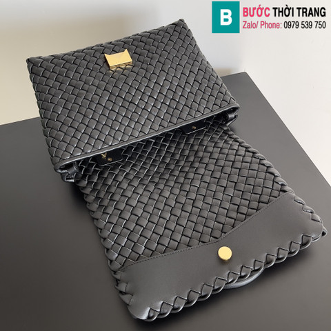 Túi xách Bottega Veneta matthieu blazy cao cấp da bê màu đen size 26cm