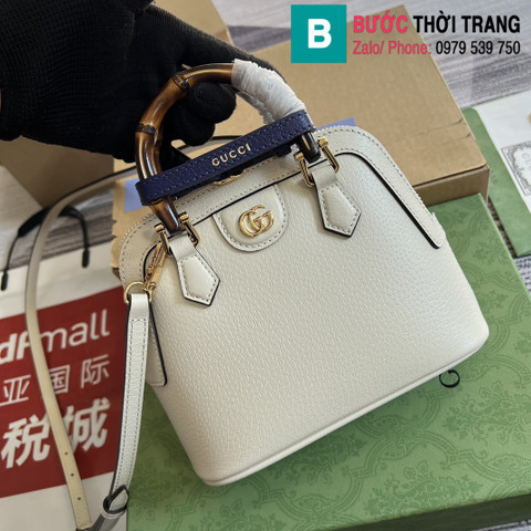 Túi xách Gucci Diana Small tote bag siêu cấp da bê màu trắng size 20cm 