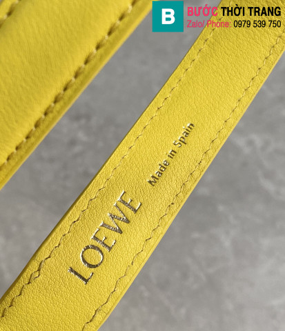 Túi xách Loewe Cubi siêu cấp da bê màu vàng size 20.5cm