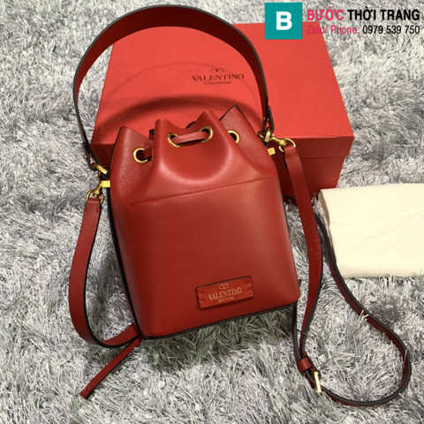 Túi xách Valentino siêu cấp da bê màu đỏ size 15cm