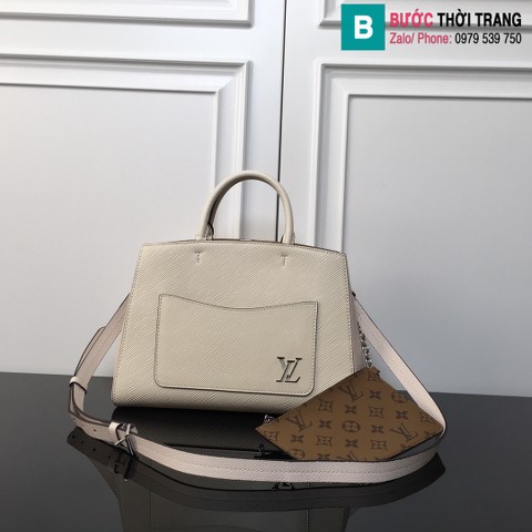 Túi xách Louis Vuitton Marelle Tote MM siêu cấp da epi màu trắng size 30cm 