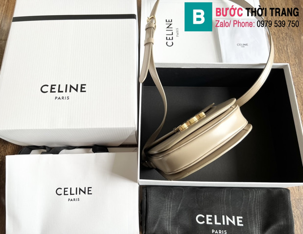 Túi xách CelineTeen Besake Triomphe siêu cấp bê màu trắng size 18.5cm