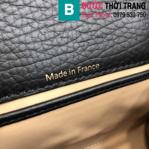 Túi xách Delvaux - Brillant cao cấp da bê size 20cm màu đen