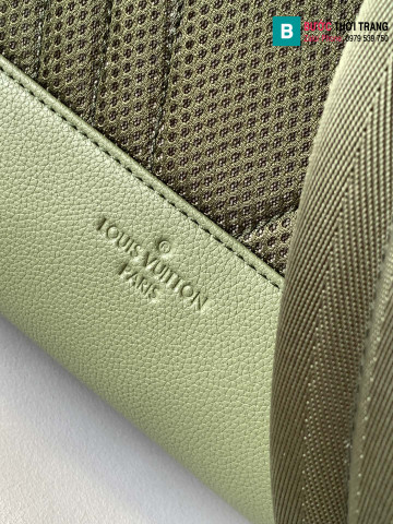 Ba lô Louis Vuitton Aerogram siêu cấp da bê màu xanh size 43cm 