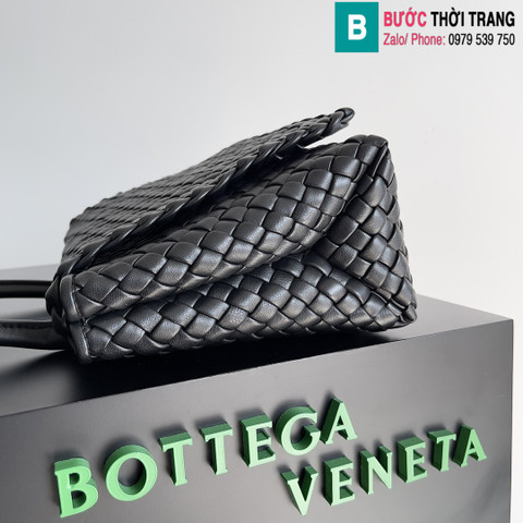 Túi xách Bottega Veneta matthieu blazy cao cấp da bê màu đen size 26cm