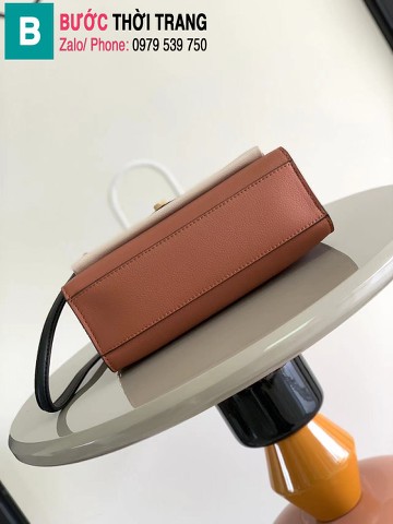 Túi xách Louis Vuitton Mylockme Chain Bag siêu cấp da bê màu nâu bò size 22.5cm