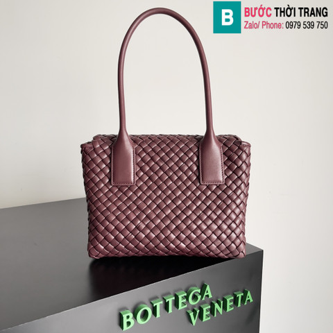 Túi xách Bottega Veneta matthieu blazy cao cấp da bê màu tím size 26cm