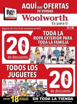 Ofertas Woolworth El Buen Fin 2018 (Folleto)