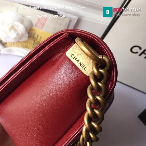 Túi Xách Chanel Boy siêu cấp ô trám quai cứng size 20cm - A67086