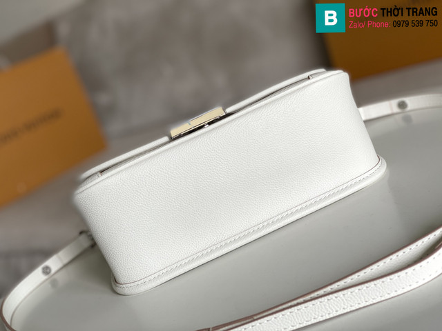 Túi xách Louis Vuitton Buci Crossbody bag siêu cấp da epi màu trắng size 24.5cm