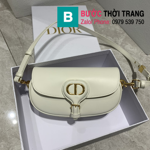 Túi xách Dior Bobby east-west siêu cấp màu trắng size 21cm - M9237