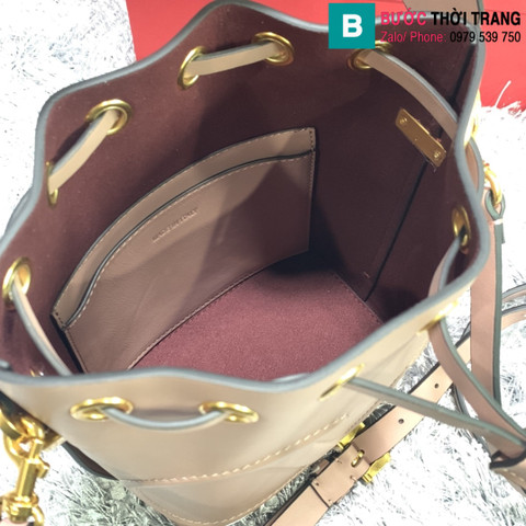 Túi xách Valentino siêu cấp da bê màu hồng nude size 15cm