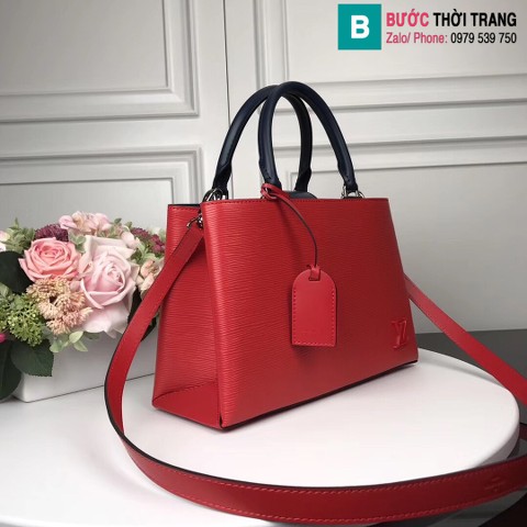 Túi xách Louis Vuitton Kleber siêu cấp da epi màu đỏ size 30cm
