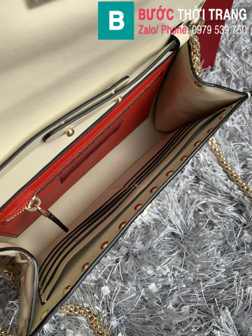 Túi xách Valentino siêu cấp da bê màu trắng size 23cm