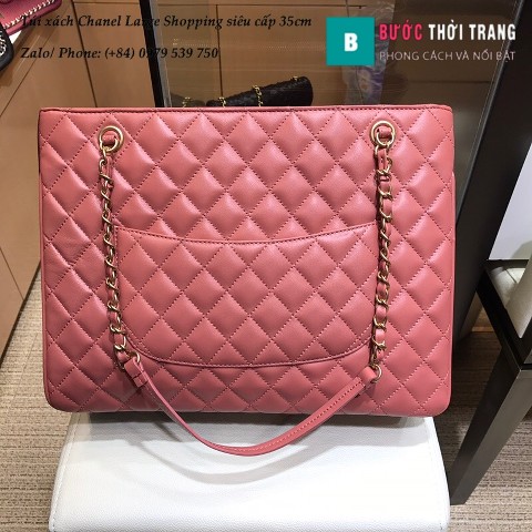 Túi xách Chanel Large Shopping siêu cấp màu hồng size 35cm - A57030