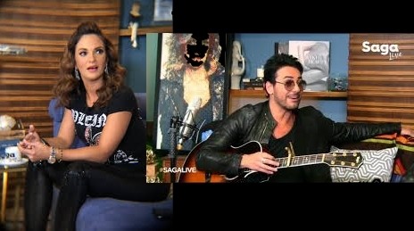 Mariana Seoane y Beto Cuevas en «Saga Live»  OnLine