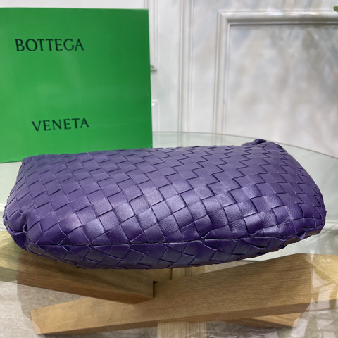 Túi xách Bottega Veneta hobo bag cao cấp da bê màu tím than size 46cm 