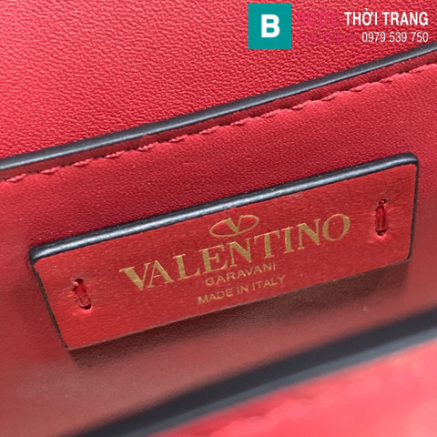 Túi xách Valentino siêu cấp da bê màu đỏ size 16.5cm