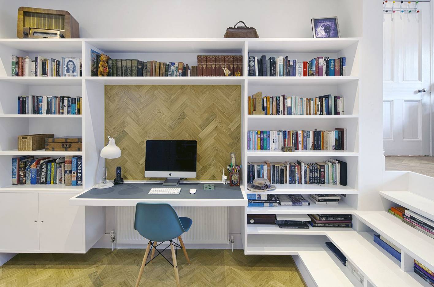 Home Office Desk And Bookcase