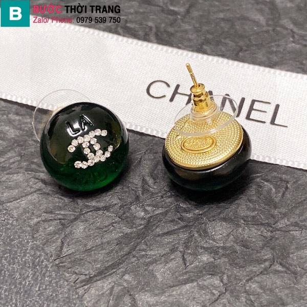 Bông tai Chanel kim cương pha lê