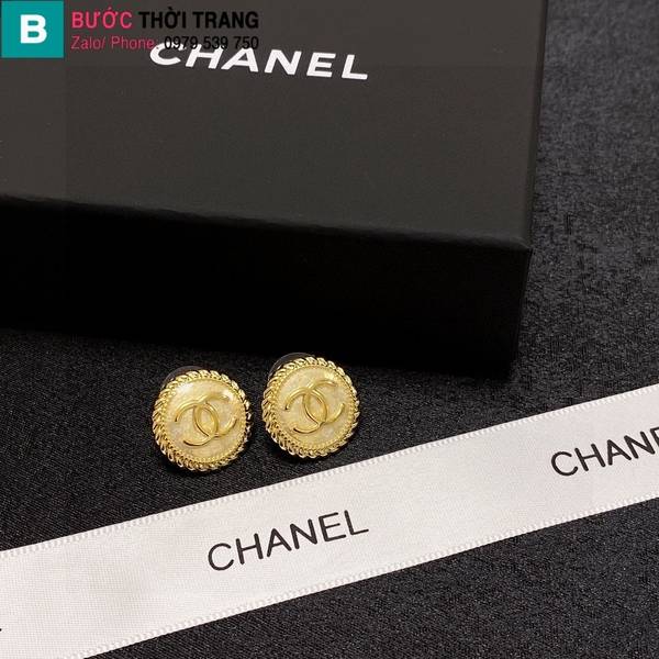 Bông tai Chanel hình tròn