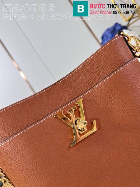 Túi xách louis Vuitton Walk siêu cấp da bò màu đồng size 20cm