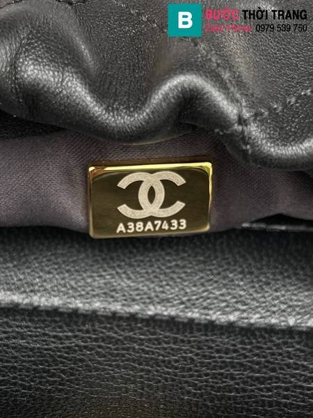 Túi xách Chanel Bucket Small cao cấp da bò màu đen size 17cm