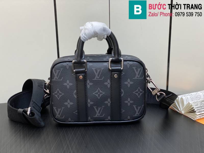 Túi xách Louis Vuitton NANO PORTE DOCUMENTS VOYAGE siêu cấp da monogram màu đen size 20cm