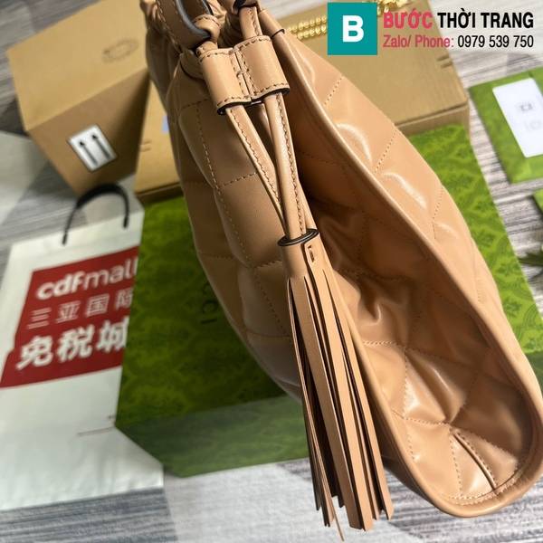Túi xách Gucci Deco cao cấp da bò màu nude size 43cm 