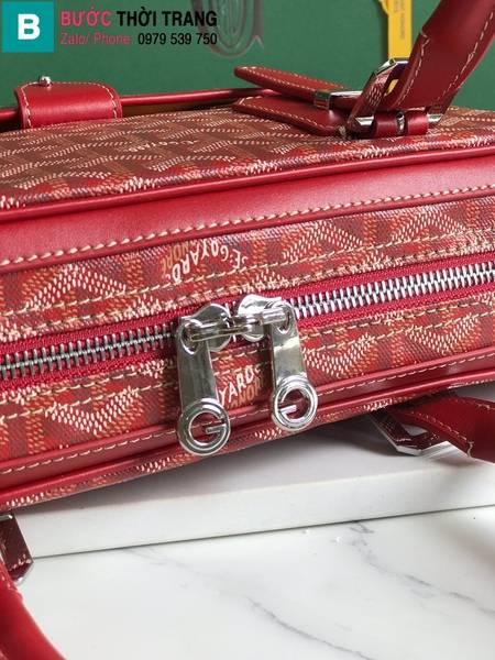 Túi xách Goyard Ambassade cao cấp canvas màu đỏ size 35cm