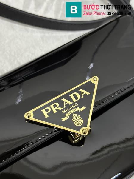 Túi xách Prada siêu cấp da bê màu đen size 20.5cm 