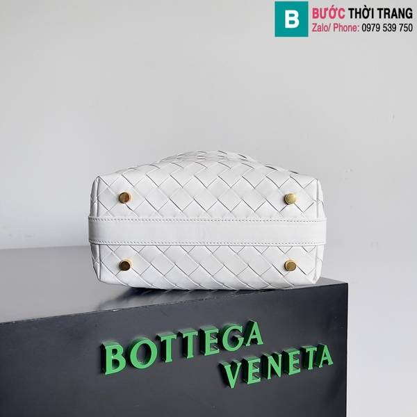Túi xách Bottega Veneta cao cấp da cừu màu trắng size 22cm