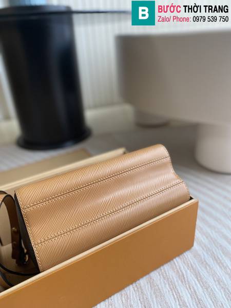 Túi xách Louis Vuitton Twist siêu cấp da epi màu nâu size 23cm