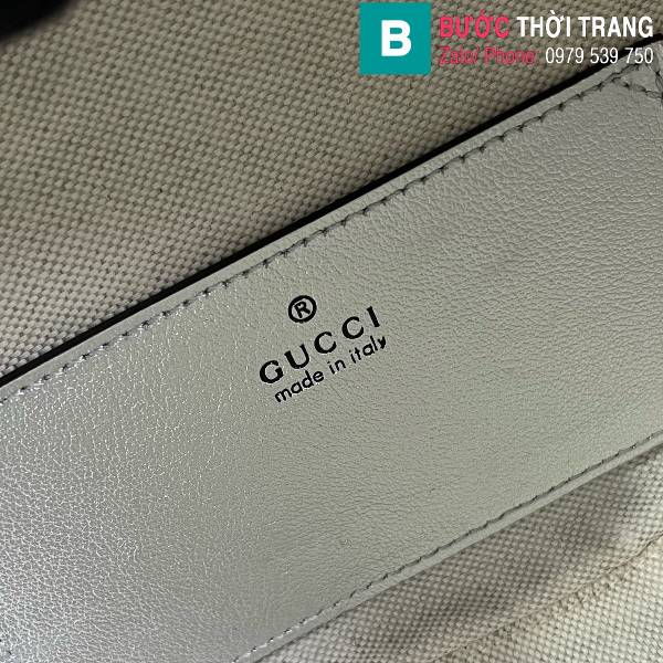 Túi xách Gucci Blondie siêu cấp da bò màu bạch kim size 17cm
