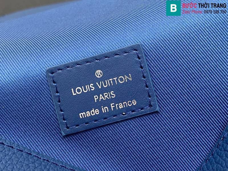 Túi xách Louis Vuitton Fastline Wearable Wallet siêu cấp da bò màu xanh đậm size 17.3cm