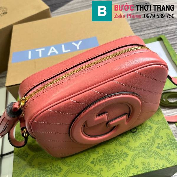 Túi xách Gucci Blondie siêu cấp da bò màu hồng size 21cm